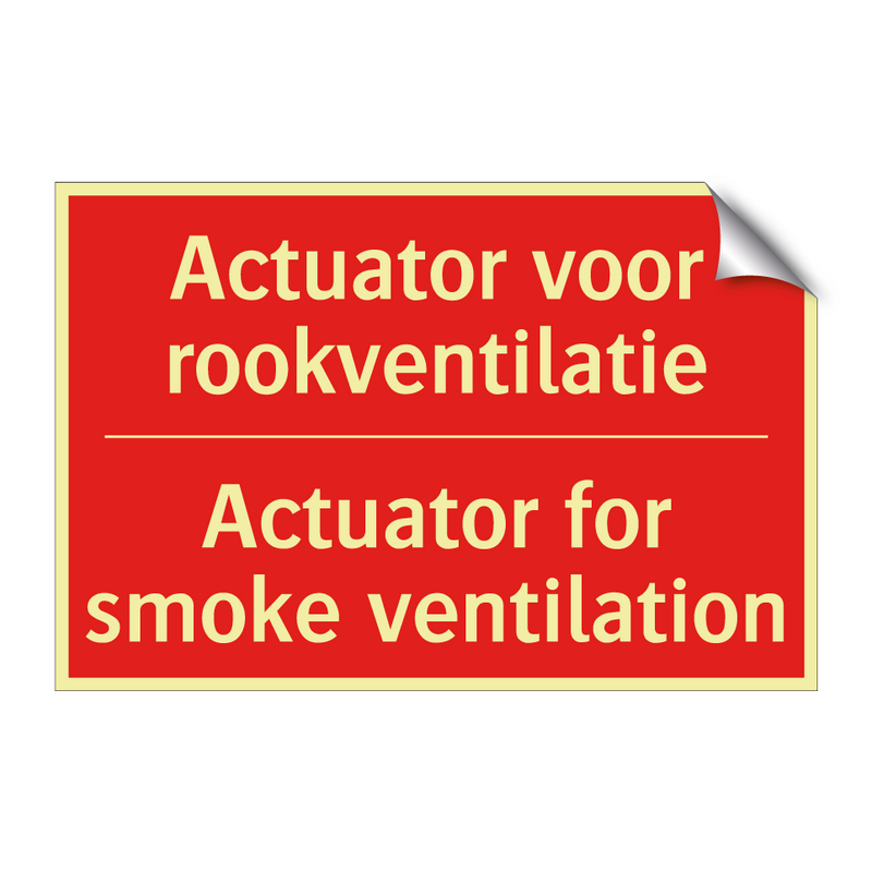 Actuator voor rookventilatie - Actuator for smoke ventilation