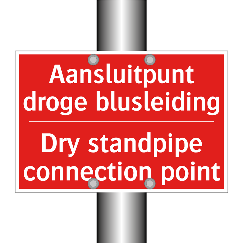 Aansluitpunt droge blusleiding - Dry standpipe connection point