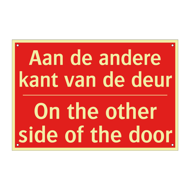 Aan de andere kant van de deur - On the other side of the door