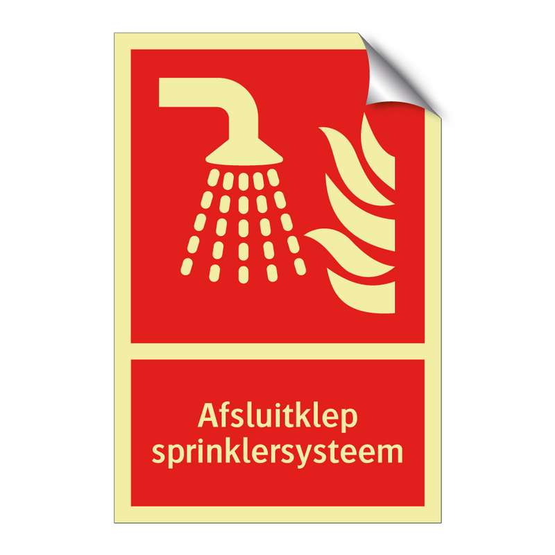 Afsluitklep sprinklersysteem