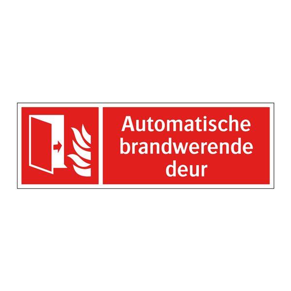 Automatische brandwerende deur