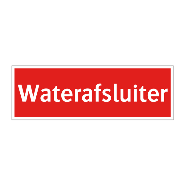 Waterafsluiter & Waterafsluiter & Waterafsluiter & Waterafsluiter & Waterafsluiter & Waterafsluiter