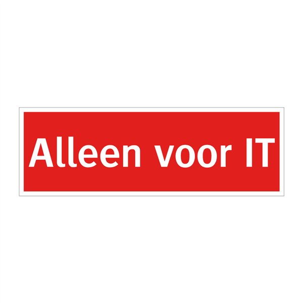 Alleen voor IT & Alleen voor IT & Alleen voor IT & Alleen voor IT & Alleen voor IT & Alleen voor IT