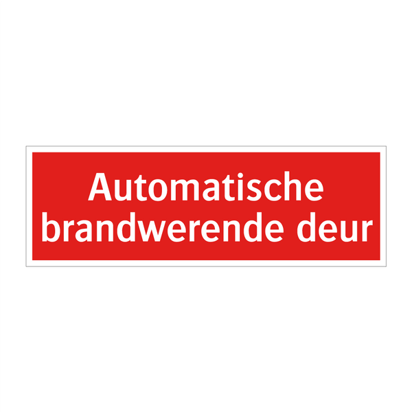 Automatische brandwerende deur & Automatische brandwerende deur & Automatische brandwerende deur