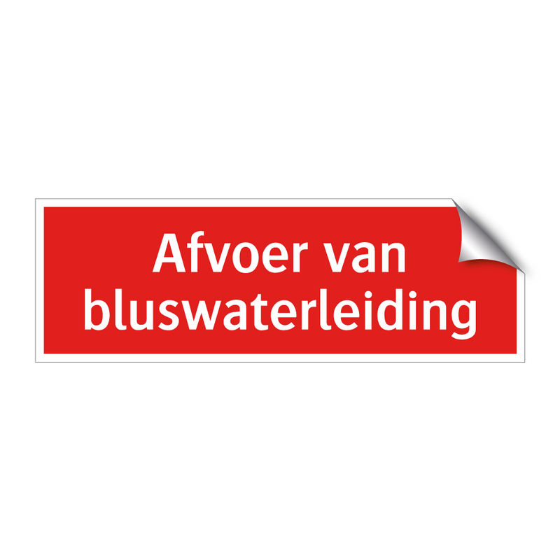 Afvoer van bluswaterleiding & Afvoer van bluswaterleiding & Afvoer van bluswaterleiding