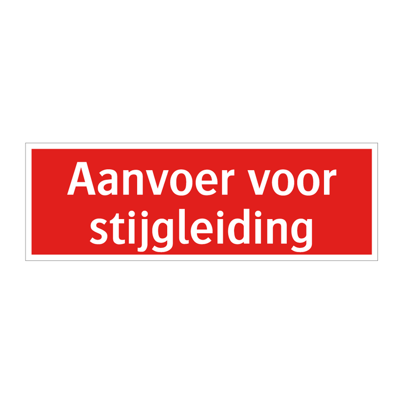 Aanvoer voor stijgleiding & Aanvoer voor stijgleiding & Aanvoer voor stijgleiding