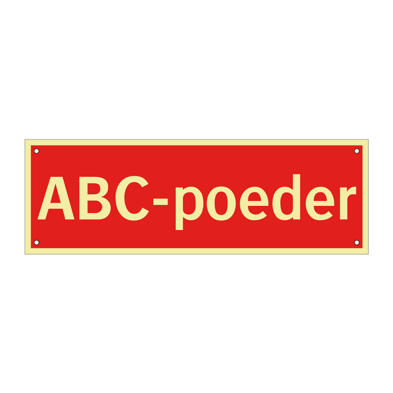 ABC-poeder & ABC-poeder & ABC-poeder & ABC-poeder