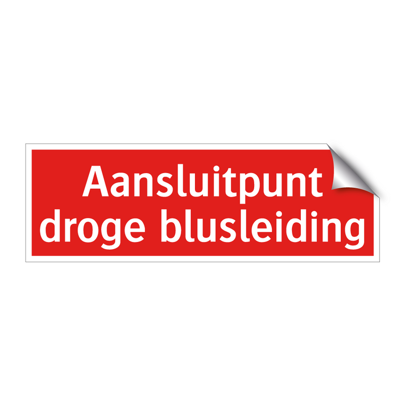 Aansluitpunt droge blusleiding & Aansluitpunt droge blusleiding & Aansluitpunt droge blusleiding