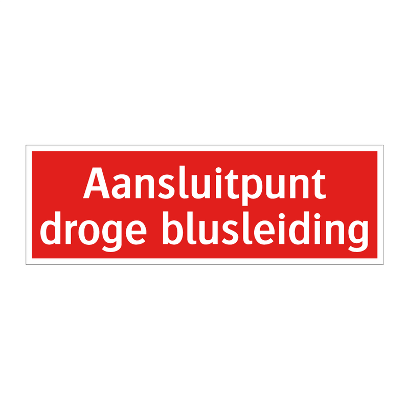 Aansluitpunt droge blusleiding & Aansluitpunt droge blusleiding & Aansluitpunt droge blusleiding