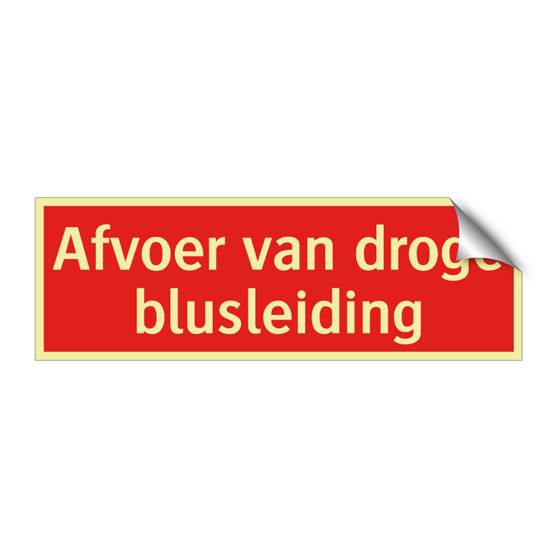 Afvoer van droge blusleiding & Afvoer van droge blusleiding & Afvoer van droge blusleiding