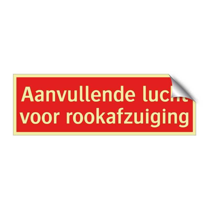 Aanvullende lucht voor rookafzuiging & Aanvullende lucht voor rookafzuiging