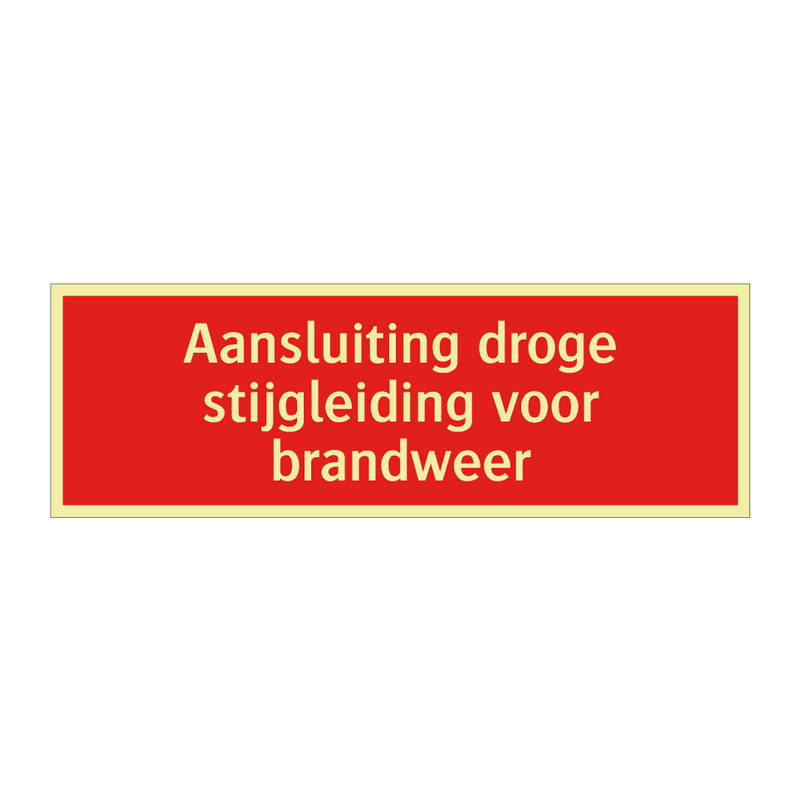 Aansluiting droge stijgleiding voor brandweer & Aansluiting droge stijgleiding voor brandweer