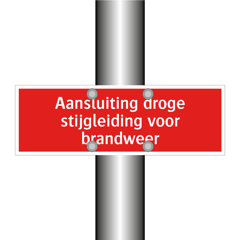 Aansluiting droge stijgleiding voor brandweer & Aansluiting droge stijgleiding voor brandweer