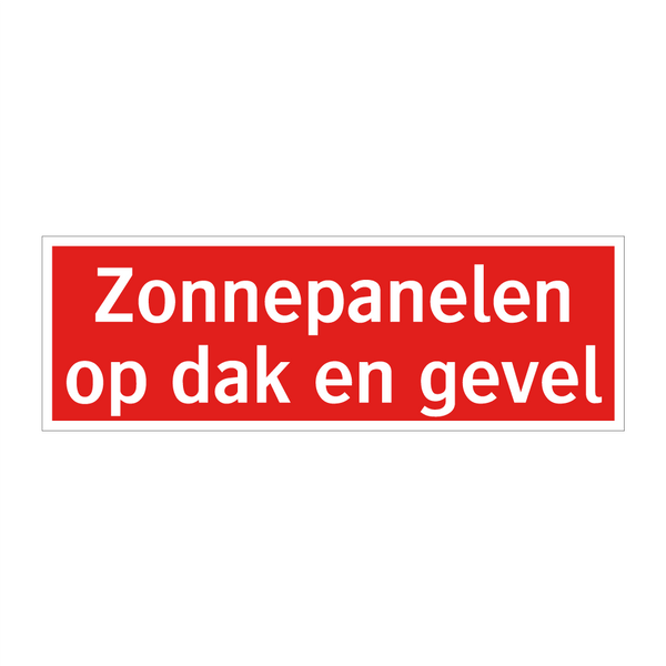 Zonnepanelen op dak en gevel