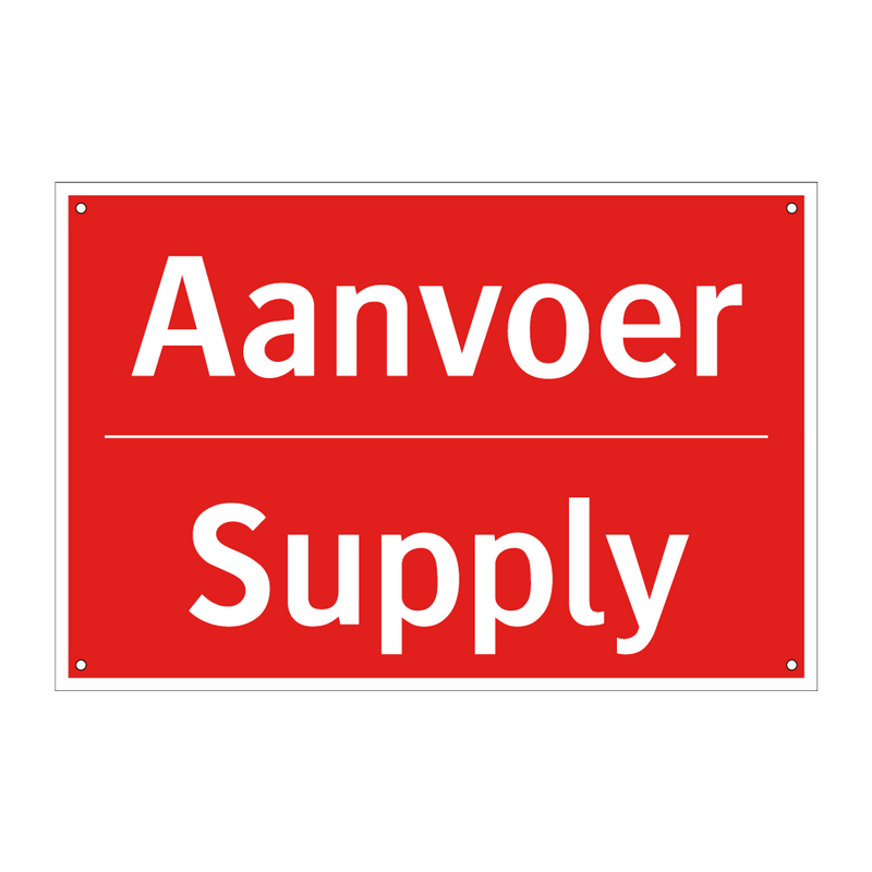 Aanvoer - Supply