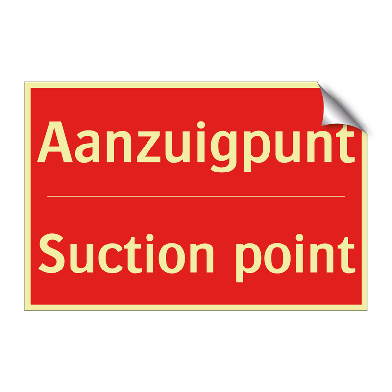 Aanzuigpunt - Suction point