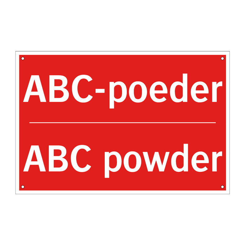 ABC-poeder - ABC powder