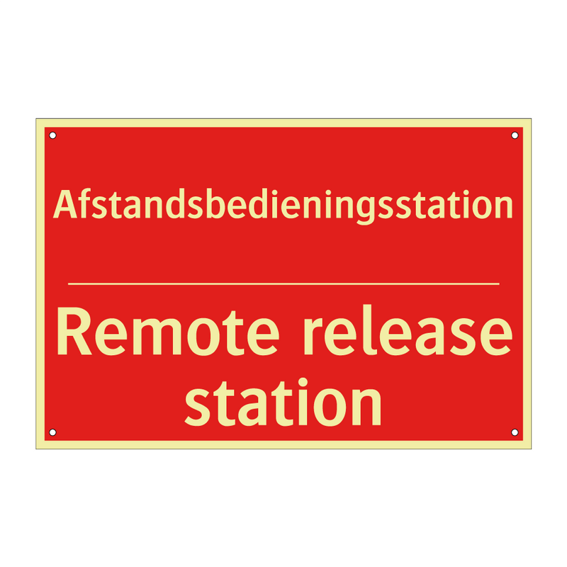 Afstandsbedieningsstation - Remote release station