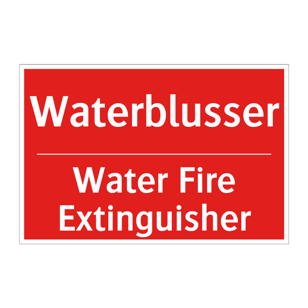 Waterblusser - Water Fire Extinguisher