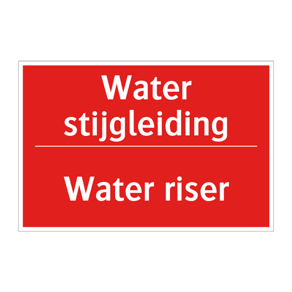 Water stijgleiding - Water riser