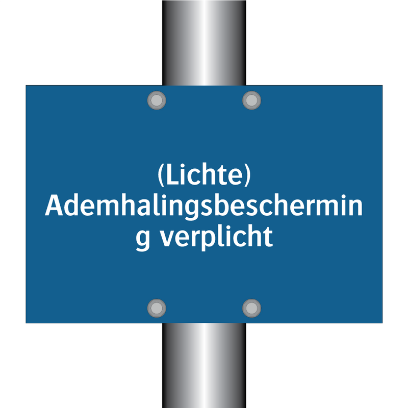 (Lichte) Ademhalingsbescherming verplicht & (Lichte) Ademhalingsbescherming verplicht