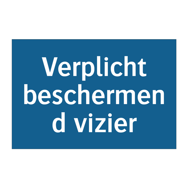 Verplicht beschermend vizier & Verplicht beschermend vizier & Verplicht beschermend vizier