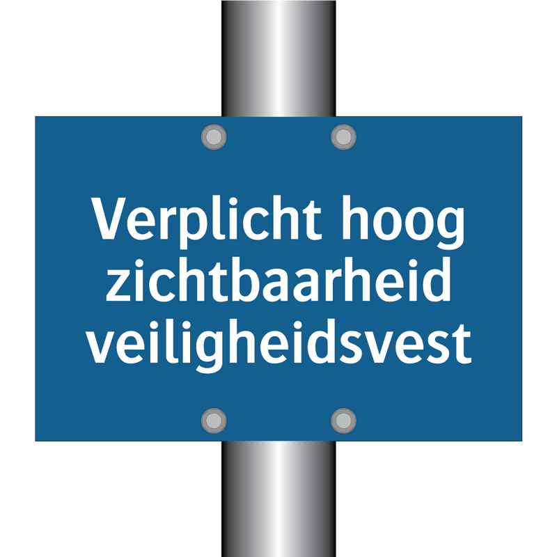 Verplicht hoog zichtbaarheid veiligheidsvest & Verplicht hoog zichtbaarheid veiligheidsvest