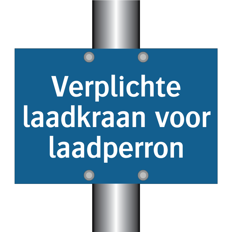 Verplichte laadkraan voor laadperron & Verplichte laadkraan voor laadperron