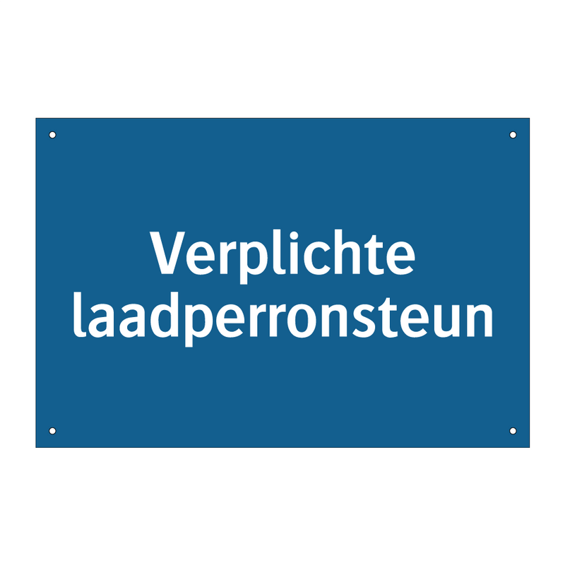 Verplichte laadperronsteun & Verplichte laadperronsteun & Verplichte laadperronsteun