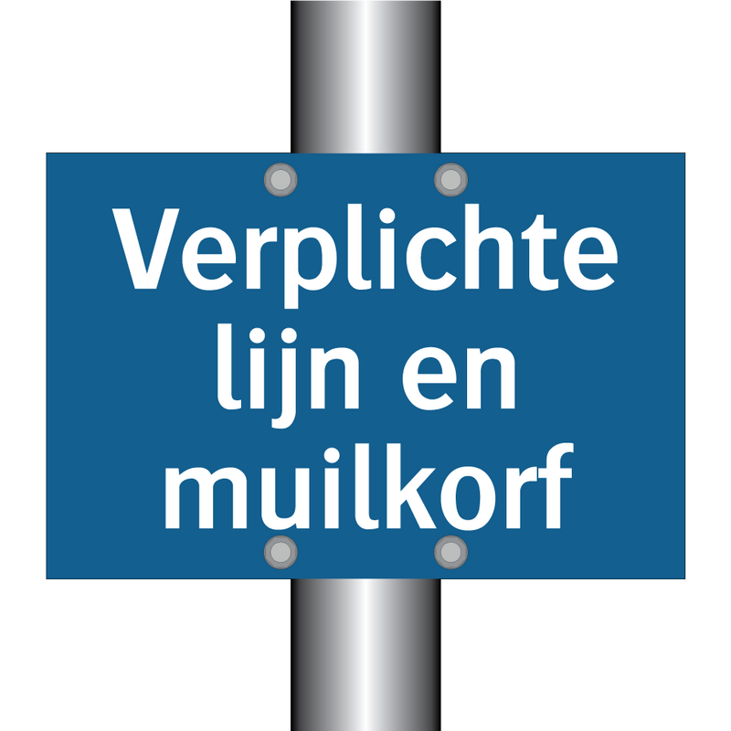 Verplichte lijn en muilkorf & Verplichte lijn en muilkorf & Verplichte lijn en muilkorf