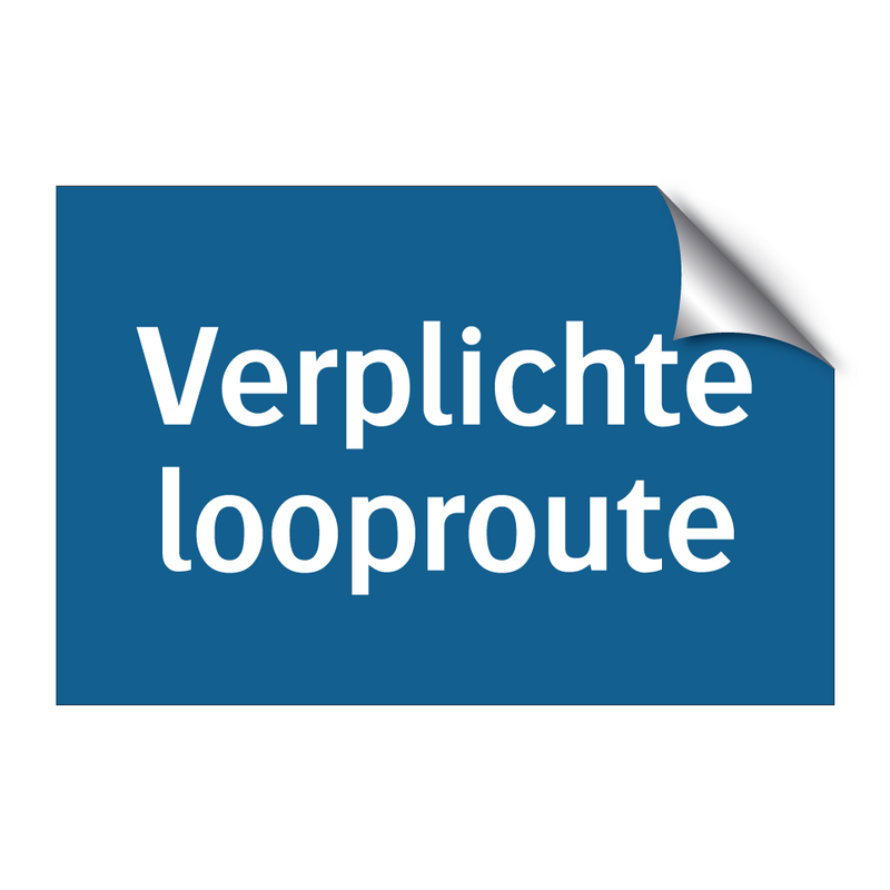 Verplichte looproute & Verplichte looproute & Verplichte looproute & Verplichte looproute