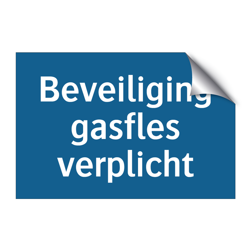 Beveiliging gasfles verplicht & Beveiliging gasfles verplicht & Beveiliging gasfles verplicht