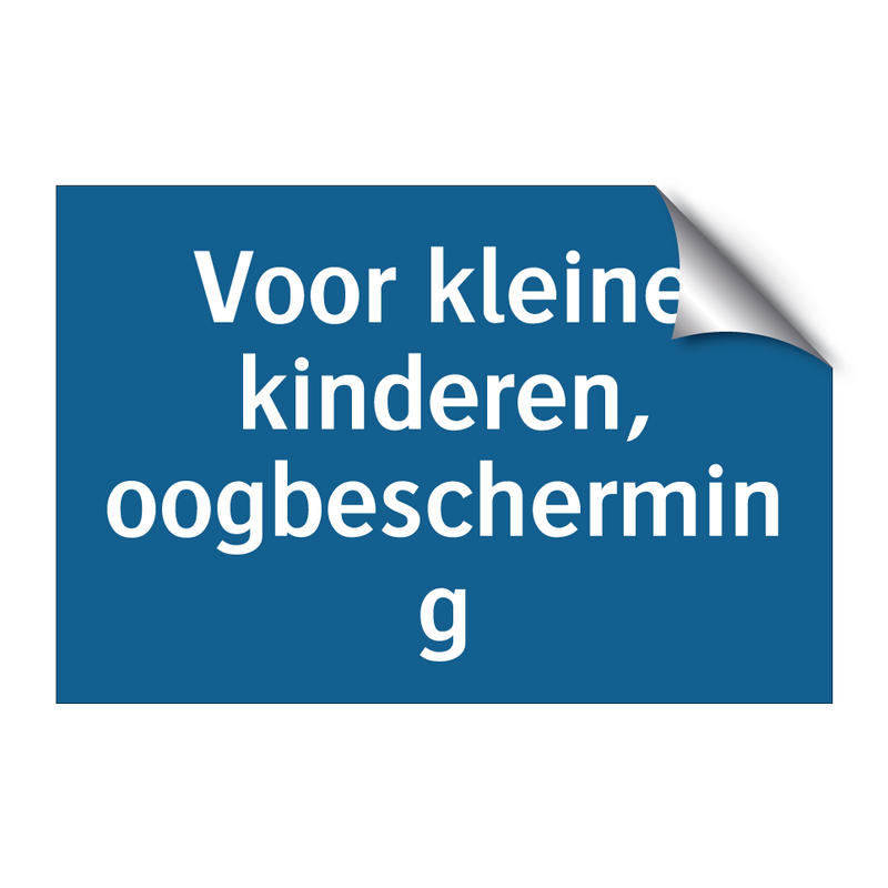 Voor kleine kinderen, oogbescherming & Voor kleine kinderen, oogbescherming