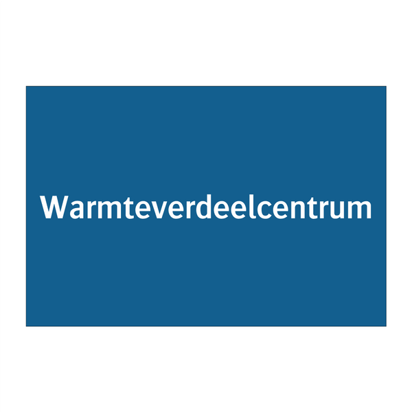 Warmteverdeelcentrum & Warmteverdeelcentrum & Warmteverdeelcentrum & Warmteverdeelcentrum