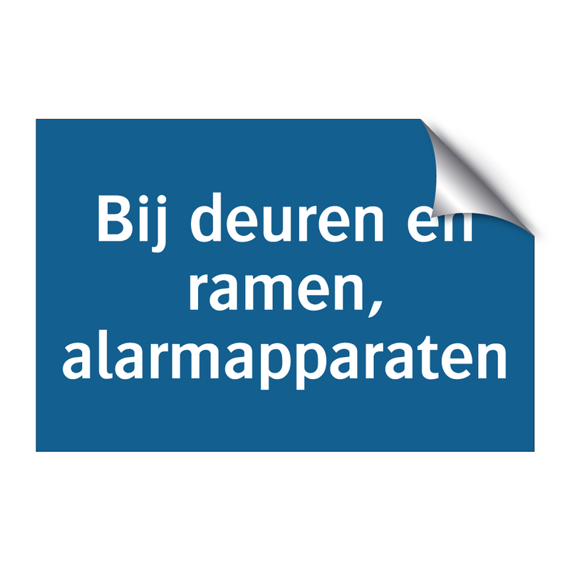 Bij deuren en ramen, alarmapparaten & Bij deuren en ramen, alarmapparaten