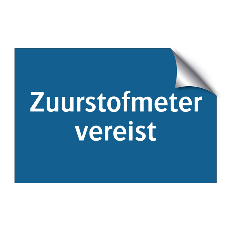 Zuurstofmeter vereist & Zuurstofmeter vereist & Zuurstofmeter vereist & Zuurstofmeter vereist