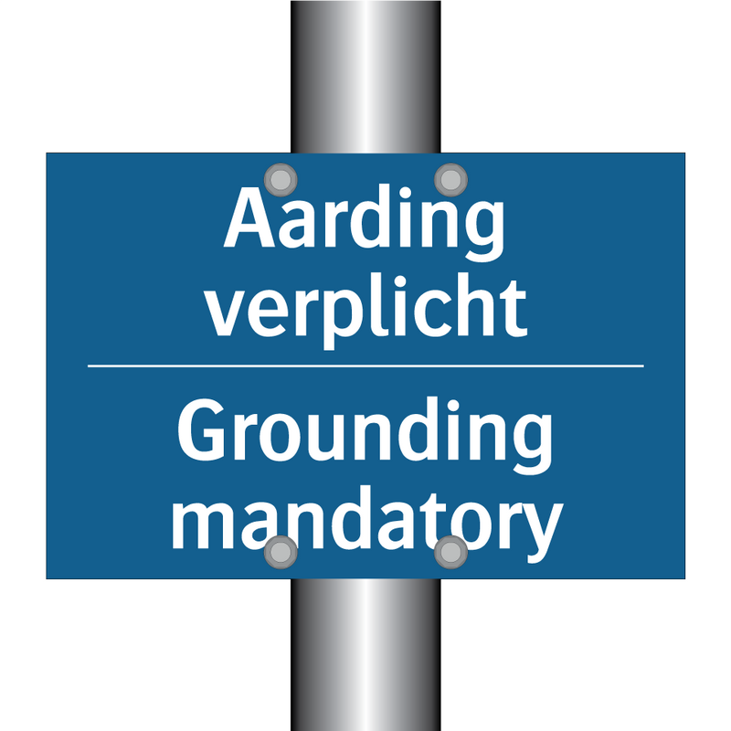 Aarding verplicht - Grounding mandatory & Aarding verplicht - Grounding mandatory