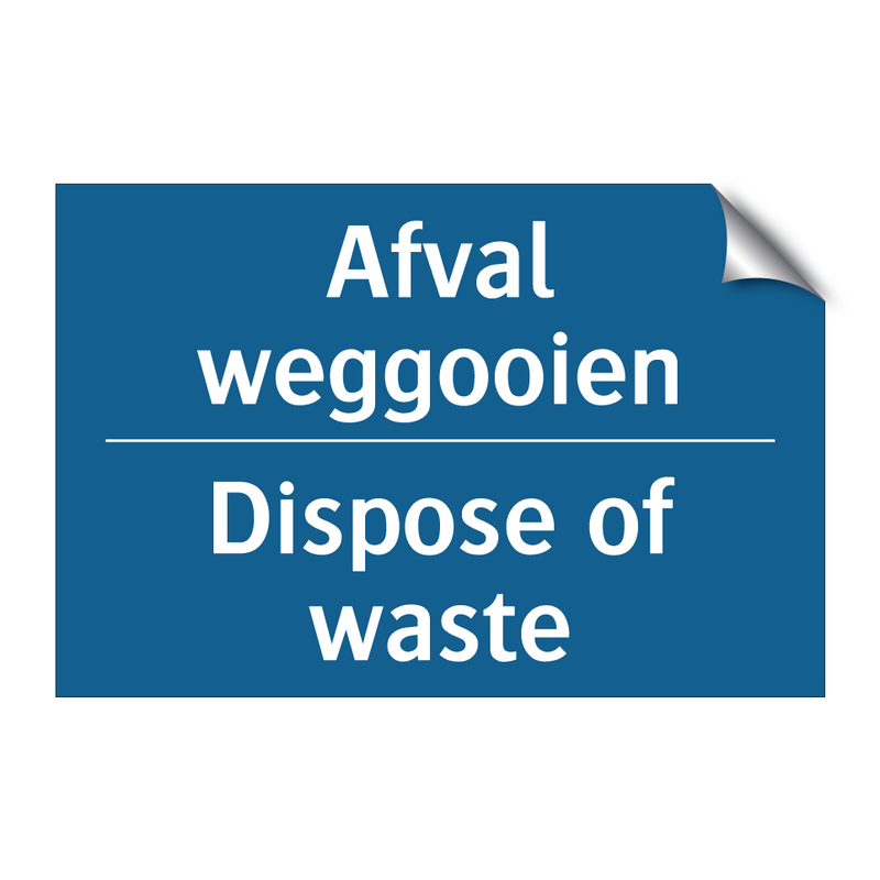 Afval weggooien - Dispose of waste & Afval weggooien - Dispose of waste