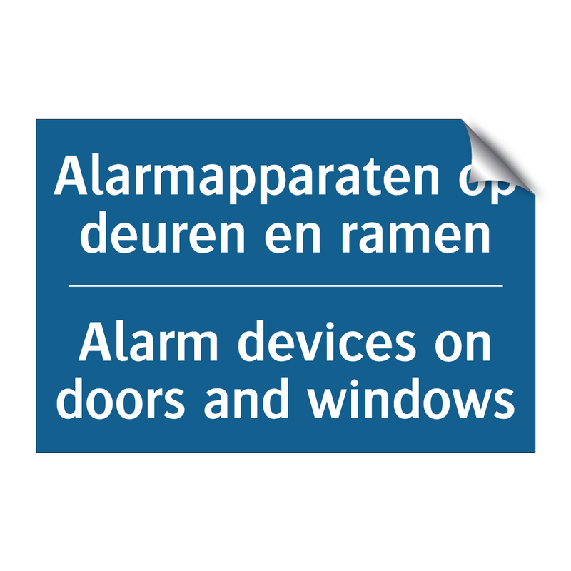 Alarmapparaten op deuren en ramen /.../ - Alarm devices on doors and windows /.../