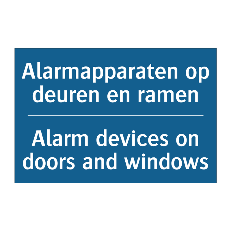 Alarmapparaten op deuren en ramen /.../ - Alarm devices on doors and windows /.../