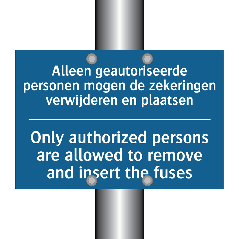 Alleen geautoriseerde personen /.../ - Only authorized persons are allowed /.../