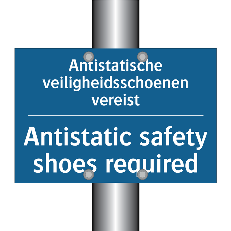 Antistatische veiligheidsschoenen /.../ - Antistatic safety shoes required /.../