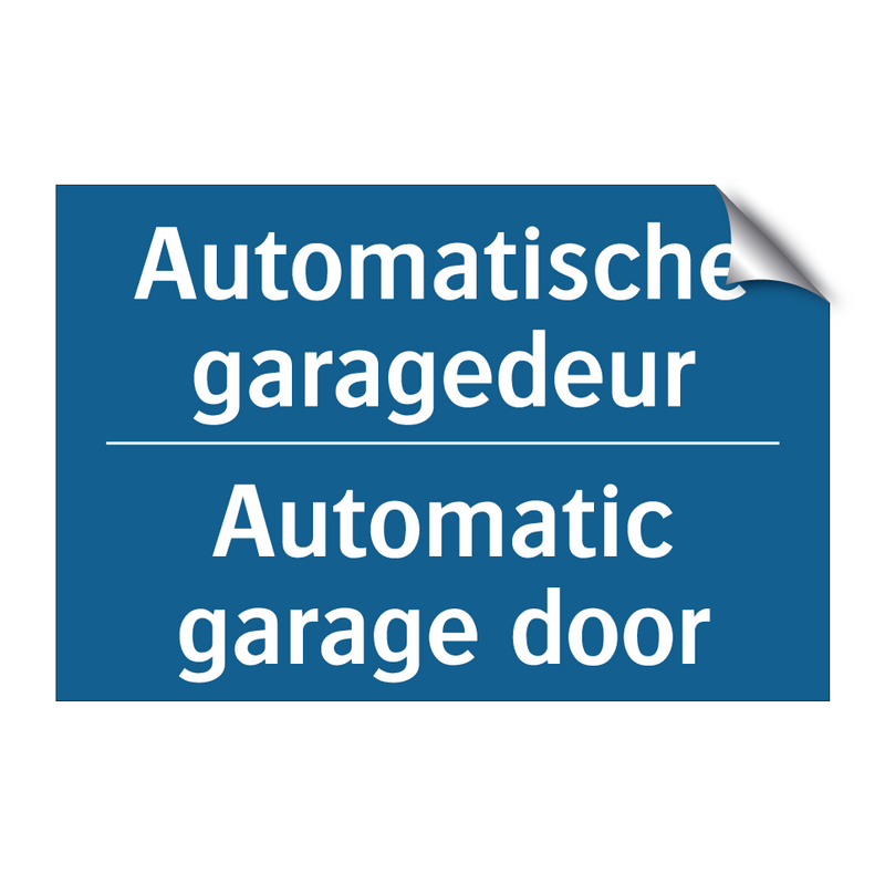 Automatische garagedeur - Automatic garage door & Automatische garagedeur - Automatic garage door