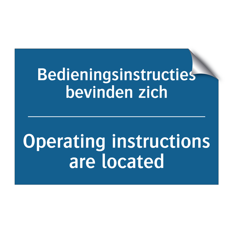 Bedieningsinstructies bevinden /.../ - Operating instructions are located /.../