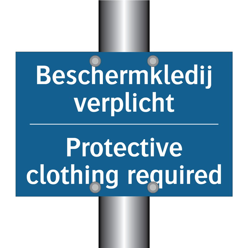 Beschermkledij verplicht - Protective clothing required