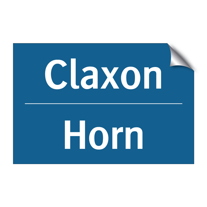 Claxon - Horn & Claxon - Horn & Claxon - Horn & Claxon - Horn