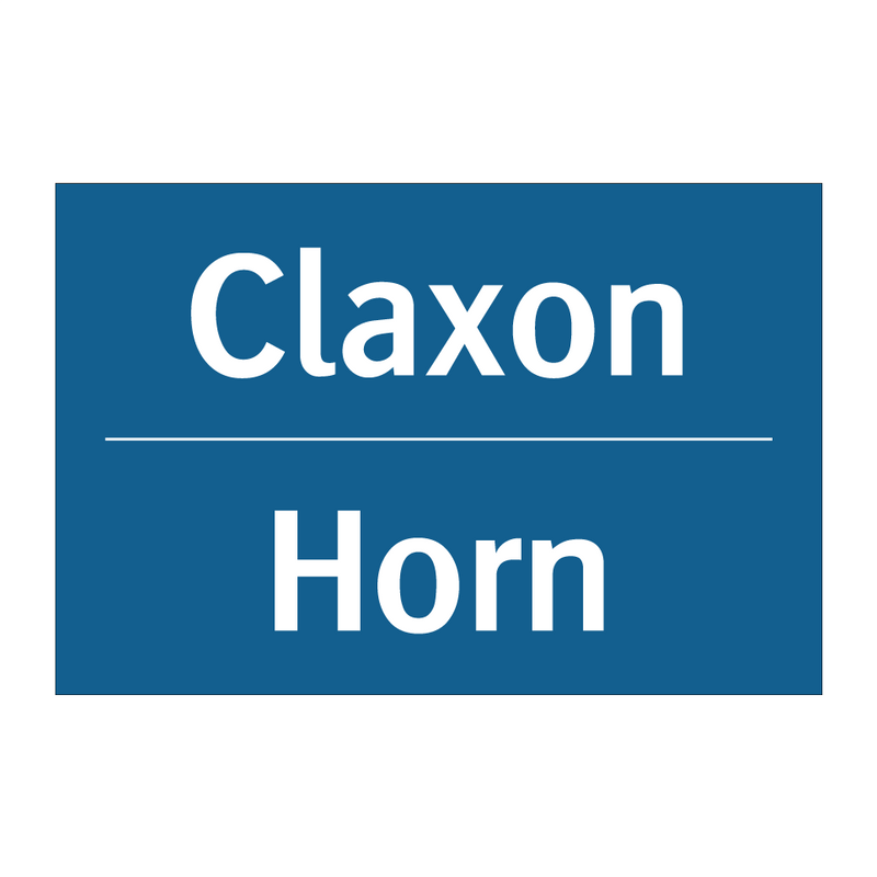 Claxon - Horn & Claxon - Horn & Claxon - Horn & Claxon - Horn & Claxon - Horn & Claxon - Horn