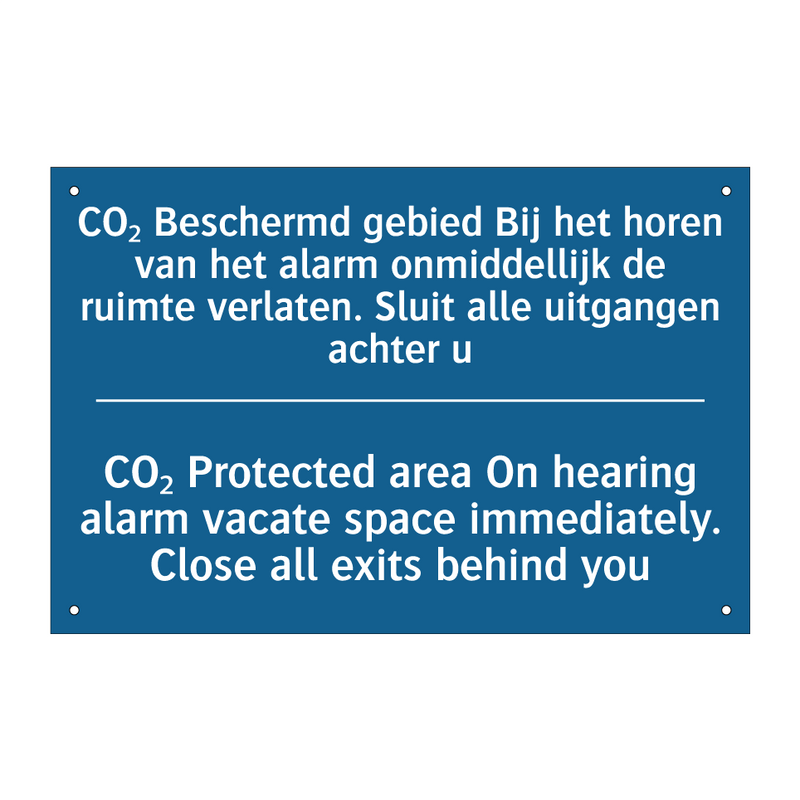 CO₂ Beschermd gebied Bij het horen /.../ - CO₂ Protected area On hearing /.../