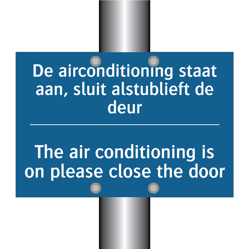 De airconditioning staat aan, /.../ - The air conditioning is on please /.../