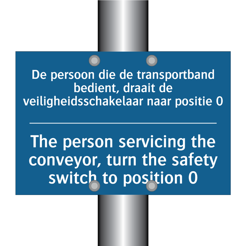 De persoon die de transportband /.../ - The person servicing the conveyor, /.../